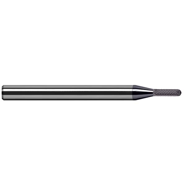 Miniature End Mill - Ball - Deburring End Mill, 0.0310" (1/32), Shank Dia.: 1/8"